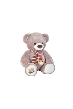 Meškiukas DKD Home Decor Balta Šalikas Ruda Vaikiškas Lokys 50 x 30 x 60 cm