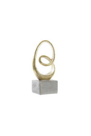 Dekoratyvinė figūrėlė DKD Home Decor Pilka Auksinis 12 x 8 x 25 cm