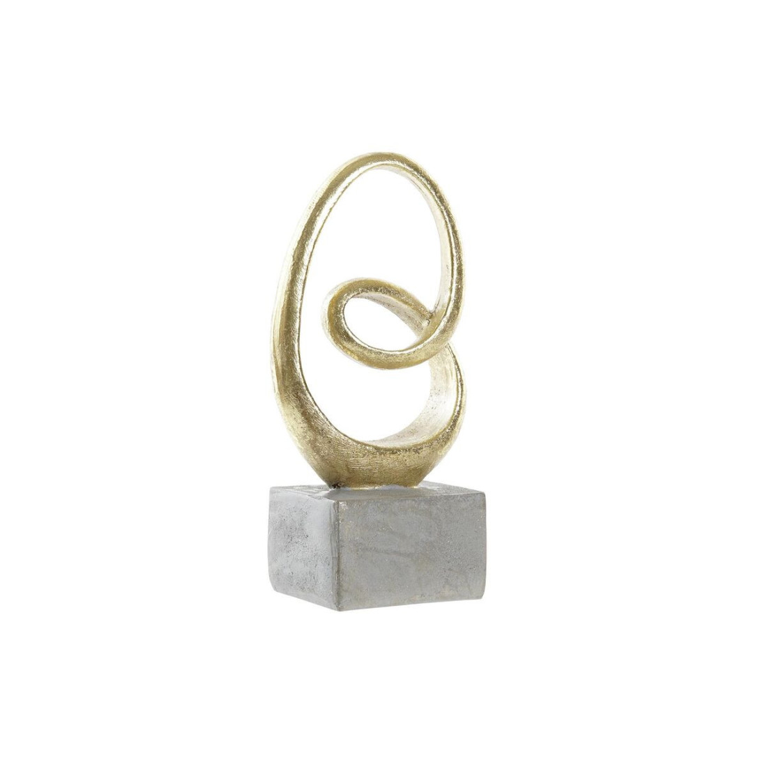 Dekoratyvinė figūrėlė DKD Home Decor Pilka Auksinis 12 x 8 x 25 cm