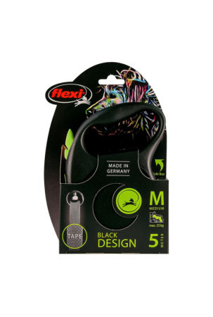 Šuns pavadėlis Flexi BLACK DESIGN 5 m M dydis Žalia