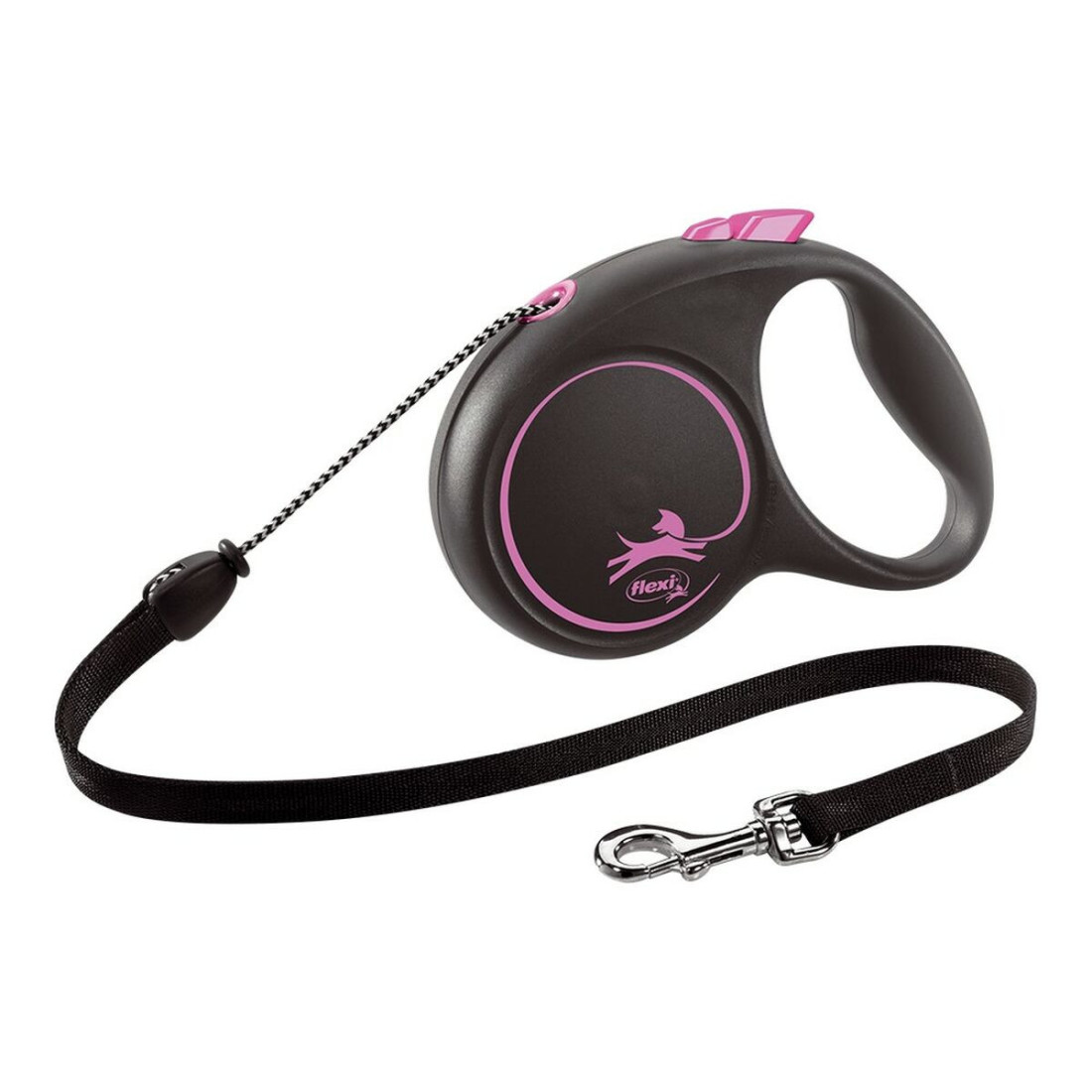 Šuns pavadėlis Flexi BLACK DESIGN 5 m Rožinė XS dydis