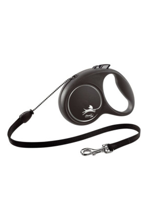 Šuns pavadėlis Flexi BLACK DESIGN 5 m M dydis Silver
