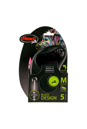 Šuns pavadėlis Flexi BLACK DESIGN 5 m Rožinė Dydžiai Šuns pavadėlis Flexi BLACK DESIGN 5 m Rožinė Dydžiai