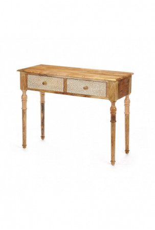 Stalas su 2 stalčiais Balta...