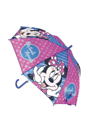 Automatinis skėtis Minnie Mouse Lucky Mėlyna Rožinė (Ø 84 cm)