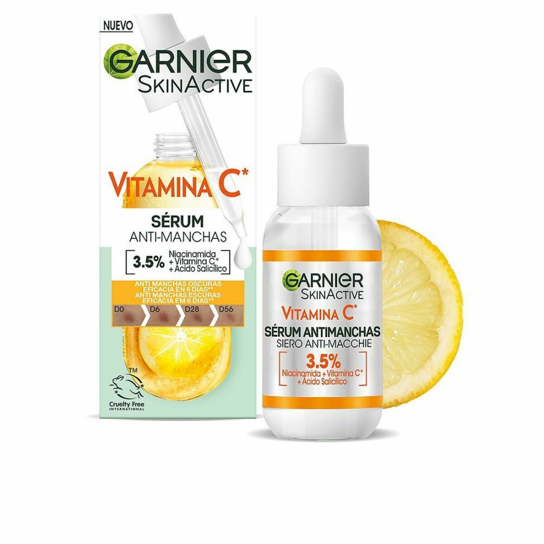 Serumas nuo rudų dėmių Garnier Skinactive Vitamina C Vitaminas C 30 ml