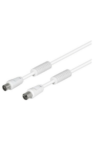 Televizoriaus antenos kabelis TM Electron Balta 2,5 m