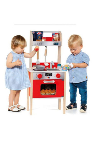 Žaislinė virtuvė Moltó 21293 Medžio Raudona (10 pcs) Žaislinė virtuvė Moltó 21293 Medžio Raudona (10 pcs)