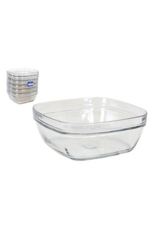 Salotų Dubuo Duralex Lys Kvadratai Sudedamas (20 x 20 x 8 cm) (2 L)