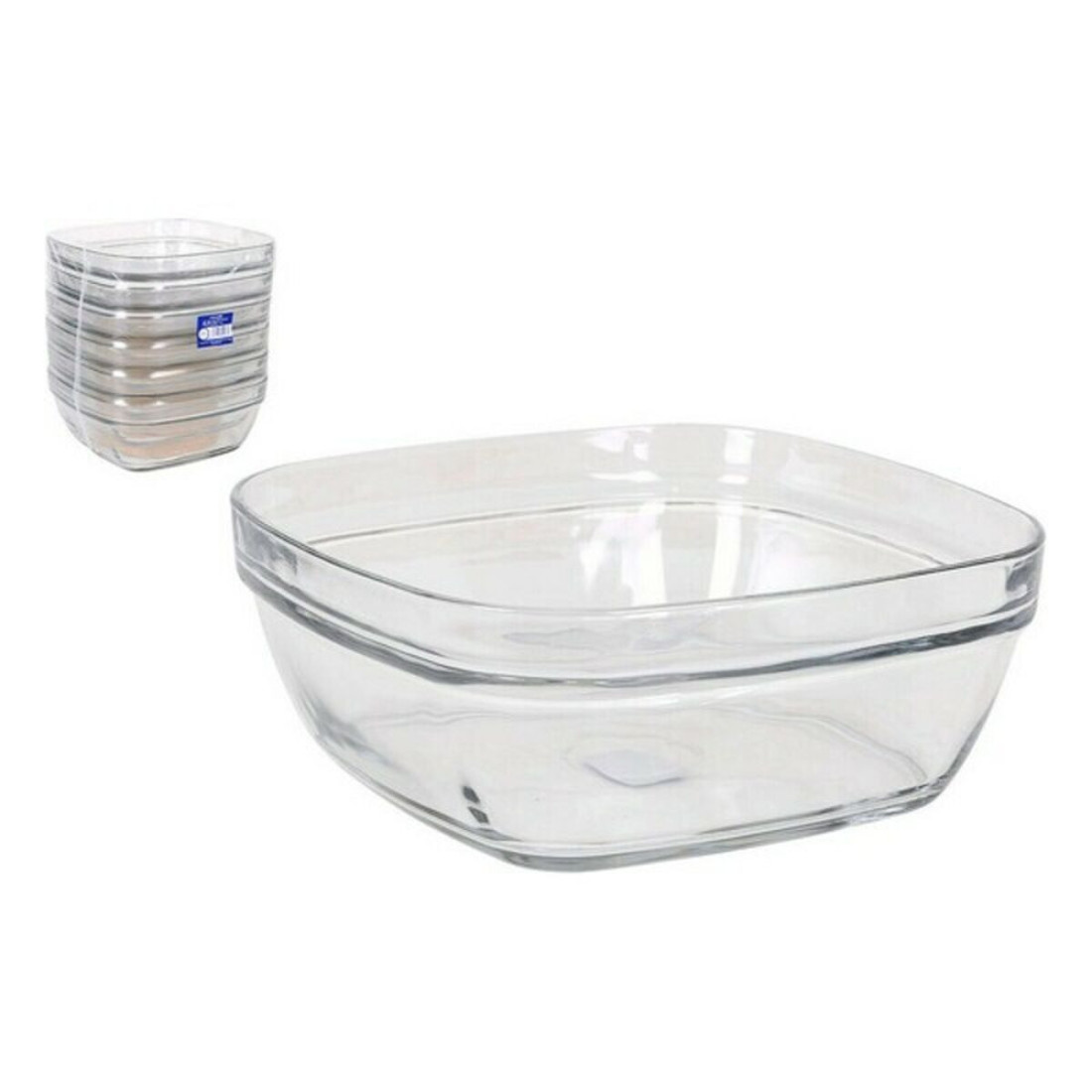 Salotų Dubuo Duralex Lys Kvadratai Sudedamas (20 x 20 x 8 cm) (2 L)