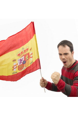 Ispanijos Vėliava su Stiebu...
