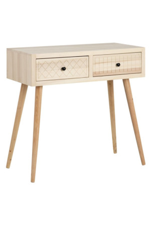 Konsolė MARIE Natūralus Drebulės mediena 85 x 40 x 80,5 cm
