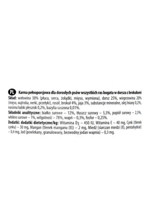 Šlapias maistas Dolina Noteci Premium Menkė Brokoliai 800 g