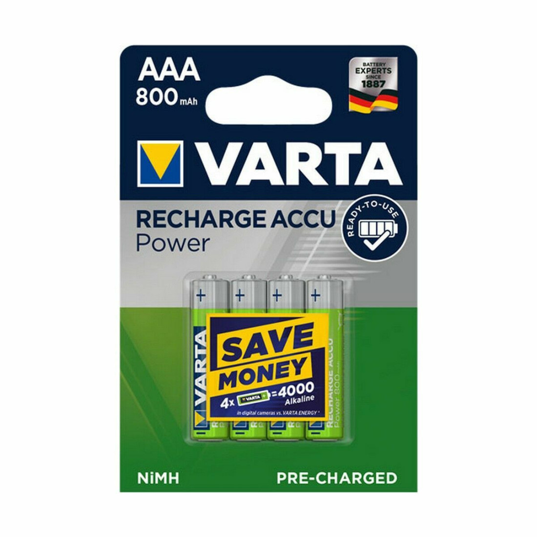 Įkraunamos baterijos Varta -56703B AAA 1,2 V 1.2 V (4 vnt.)