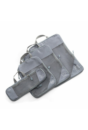 Suspaudžiami lagaminų organizavimo maišeliai Compakube InnovaGoods 4 Dalys Suspaudžiami lagaminų organizavimo maišeliai Compakube InnovaGoods 4 Dalys