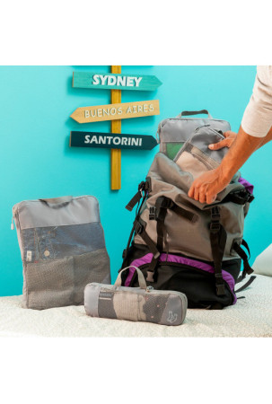 Suspaudžiami lagaminų organizavimo maišeliai Compakube InnovaGoods 4 Dalys Suspaudžiami lagaminų organizavimo maišeliai Compakube InnovaGoods 4 Dalys