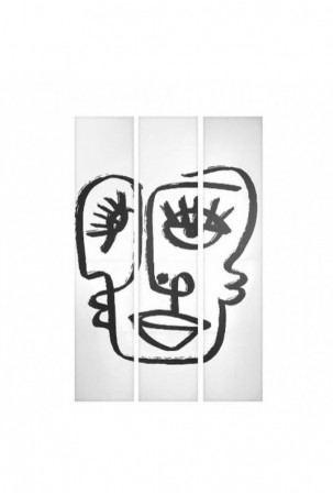 Širma Balta Juoda Drobė 122...