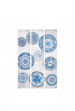 Širma Mėlyna Balta Drobė...