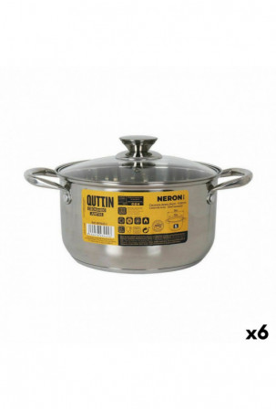 Puodas su stikliniu dangčiu...