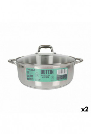 Puodas su stikliniu dangčiu...