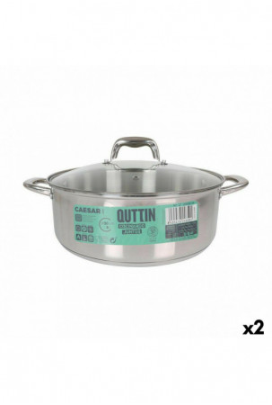 Puodas su stikliniu dangčiu...