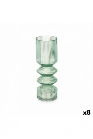 Vaza Dryžiai Žalia Stiklas...