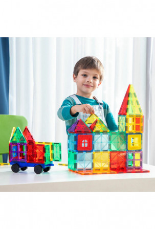 3D magnetiniai statybiniai...