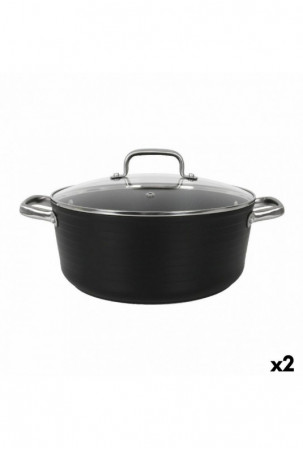 Puodas su stikliniu dangčiu...