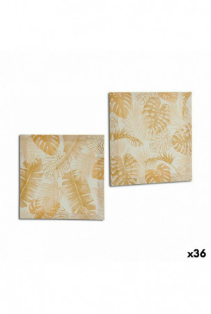 Drobė Augalo lapas Auksinis...