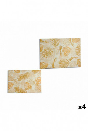 Drobė Augalo lapas Auksinis...