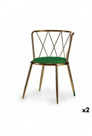 Kėdė Rombas Žalia Auksinis...
