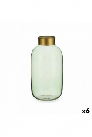 Vaza Žalia Auksinis stiklas...