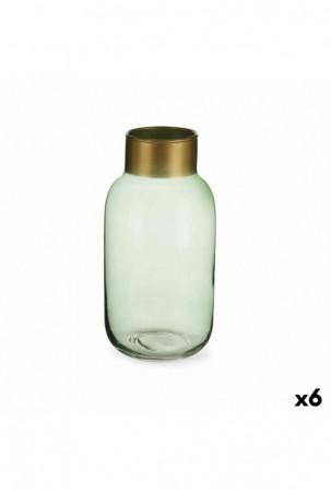 Vaza Žalia Auksinis stiklas...