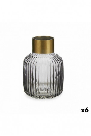 Vaza Dryžiai Pilka Auksinis...