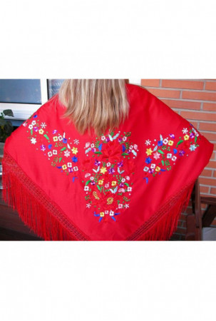 Šalikas PGRR40 Raudona 140 cm