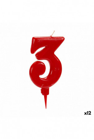 Žvakė Gimtadienio Raudona...