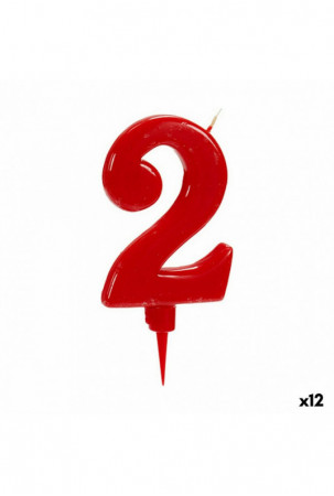 Žvakė Gimtadienio Raudona...