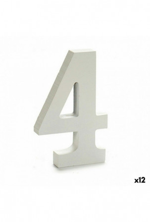 Numeriai 4 Medžio Balta...