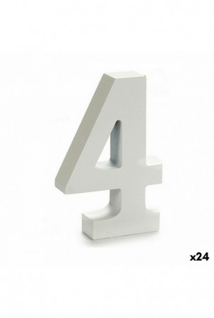 Numeriai 4 Medžio Balta (2...