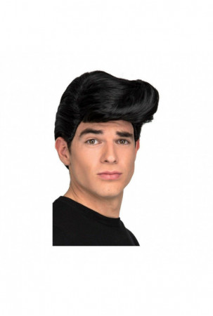 Trumpų plaukų perukas Juoda...