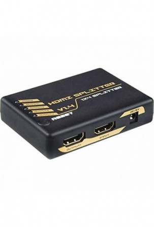 Maišytuvas DCU 1x4 HDMI Juoda