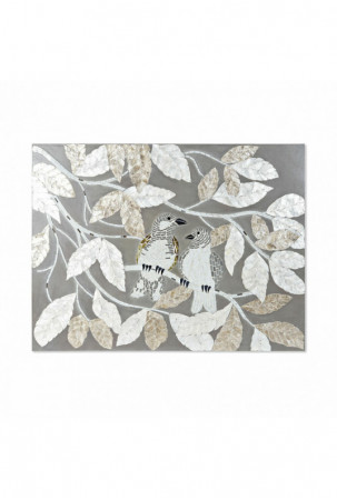 Drobė DKD Home Decor Rusvai...