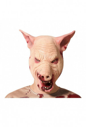 Kaukė Halloween Šernas Rožinė