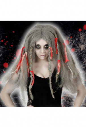 Helovino perukas 42573 Pilka