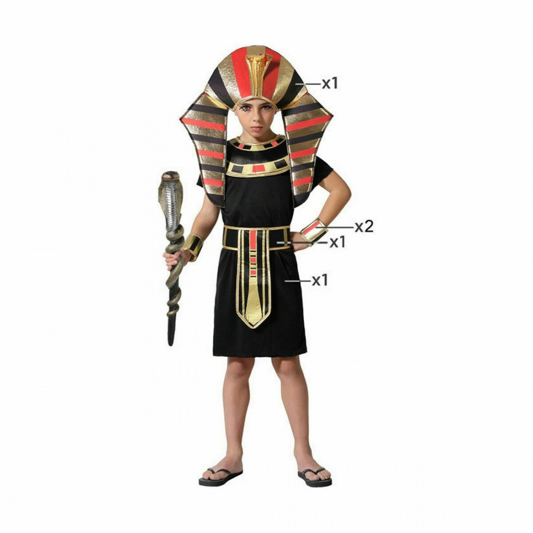 Kostiumas vaikams Spalvotas Egipto caras