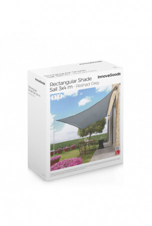 Stačiakampio formos burės stogelis nuo saulės Reshad InnovaGoods 3 x 4 m Stačiakampio formos burės stogelis nuo saulės Reshad InnovaGoods 3 x 4 m