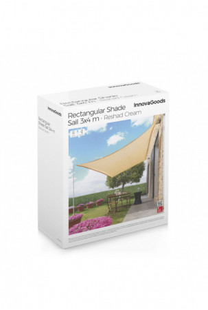 Stačiakampio formos burės stogelis nuo saulės Reshad InnovaGoods 3 x 4 m Stačiakampio formos burės stogelis nuo saulės Reshad InnovaGoods 3 x 4 m