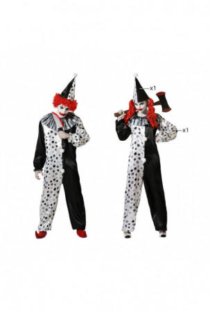 Kostumas suaugusiems Pilka Pajacas Suaugusiųjų unisex
