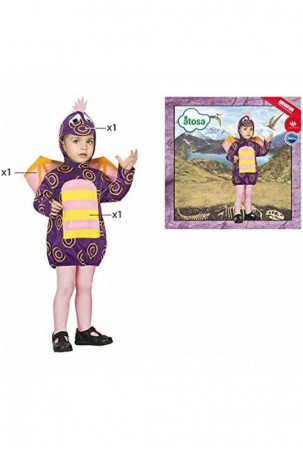 Kostiumas kūdikiams Drakonas Purpurinė Kostiumas kūdikiams Drakonas Purpurinė