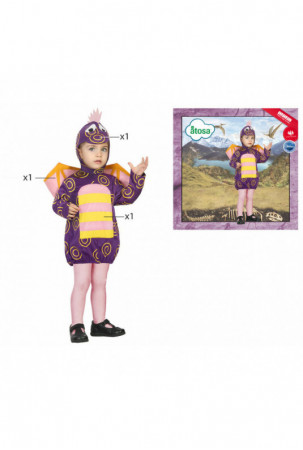 Kostiumas kūdikiams Drakonas Purpurinė Kostiumas kūdikiams Drakonas Purpurinė